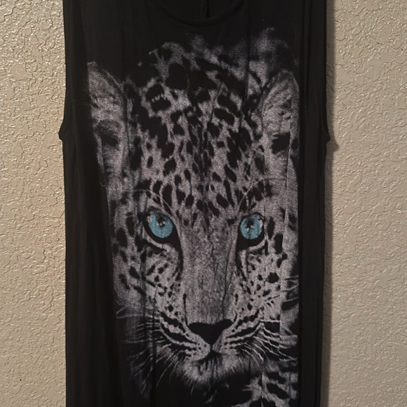 Forever 21 cheetah dress no size stretches small med to large - Picture 3 of 5